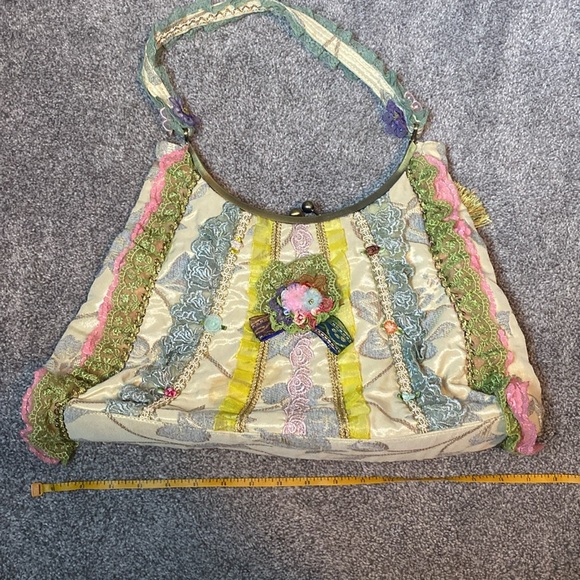 Ziba The Collection Vintage Purse Handbag Kiss Lock Unique - Picture 13 of 16